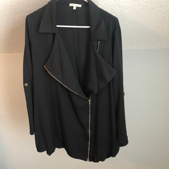NEW Black Zipper Jacket - Picture 8 of 8